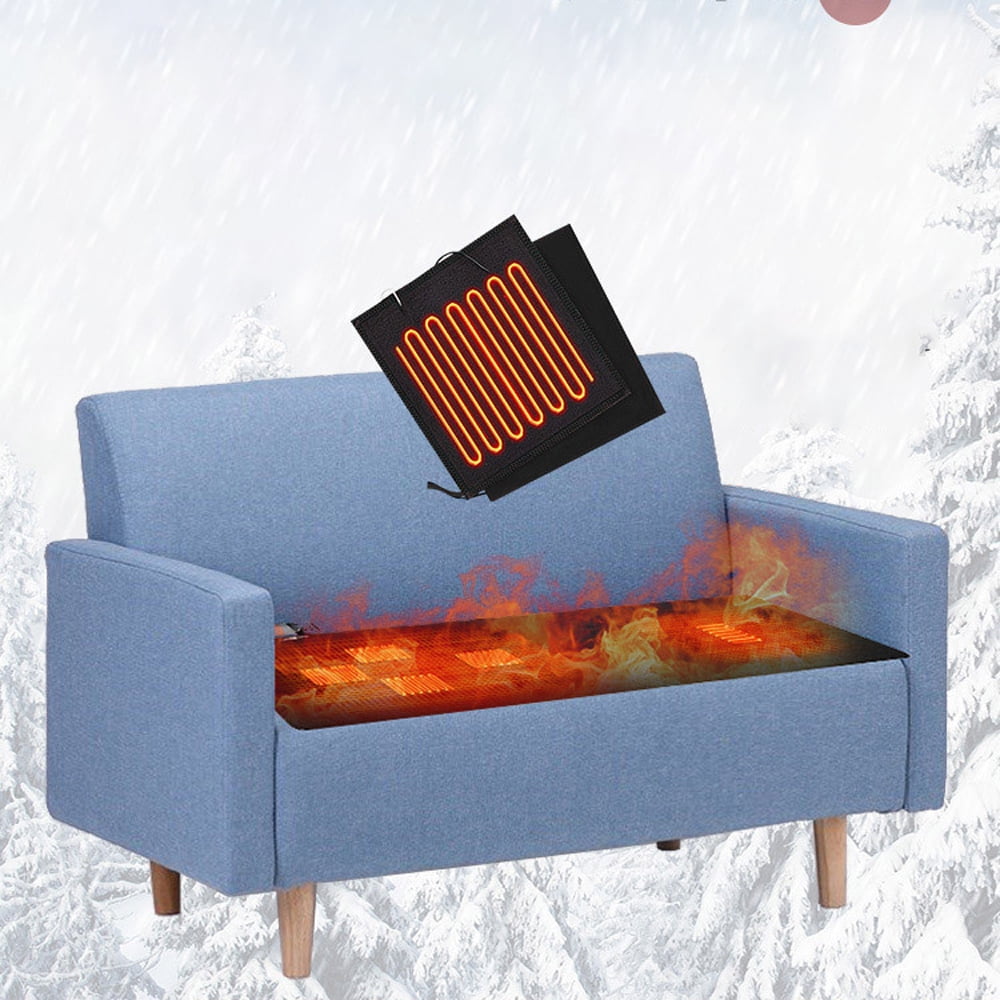 Tomfoto Heated Sleeping Bag Pad Mattress USB Power Warm Heating Mat with 5 Heating Zone 3-Level for Indoor Outdoor Camping Travel