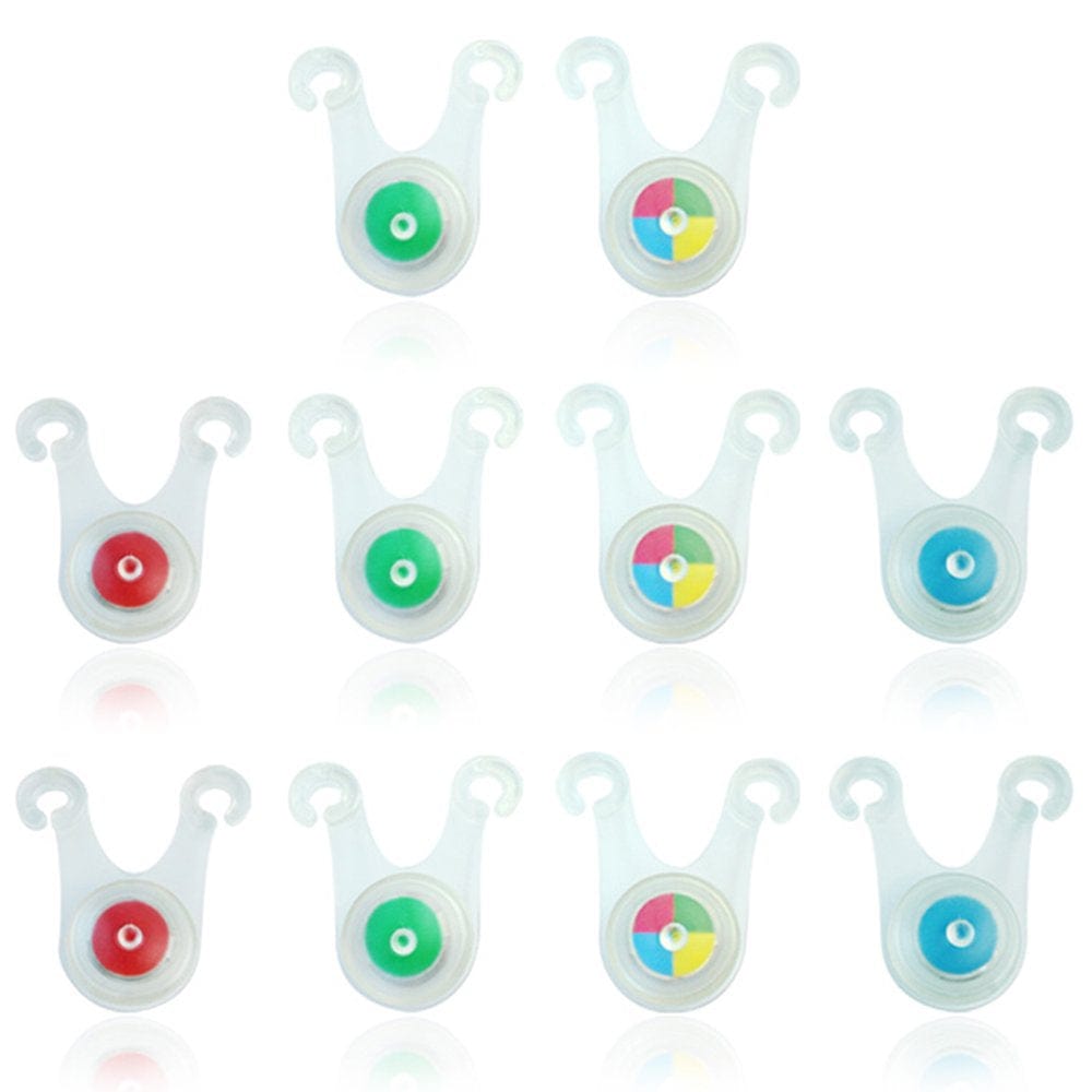 10Pcs Waterproof LED Outdoor Tent Rope Warning Hanging Lights Random Color