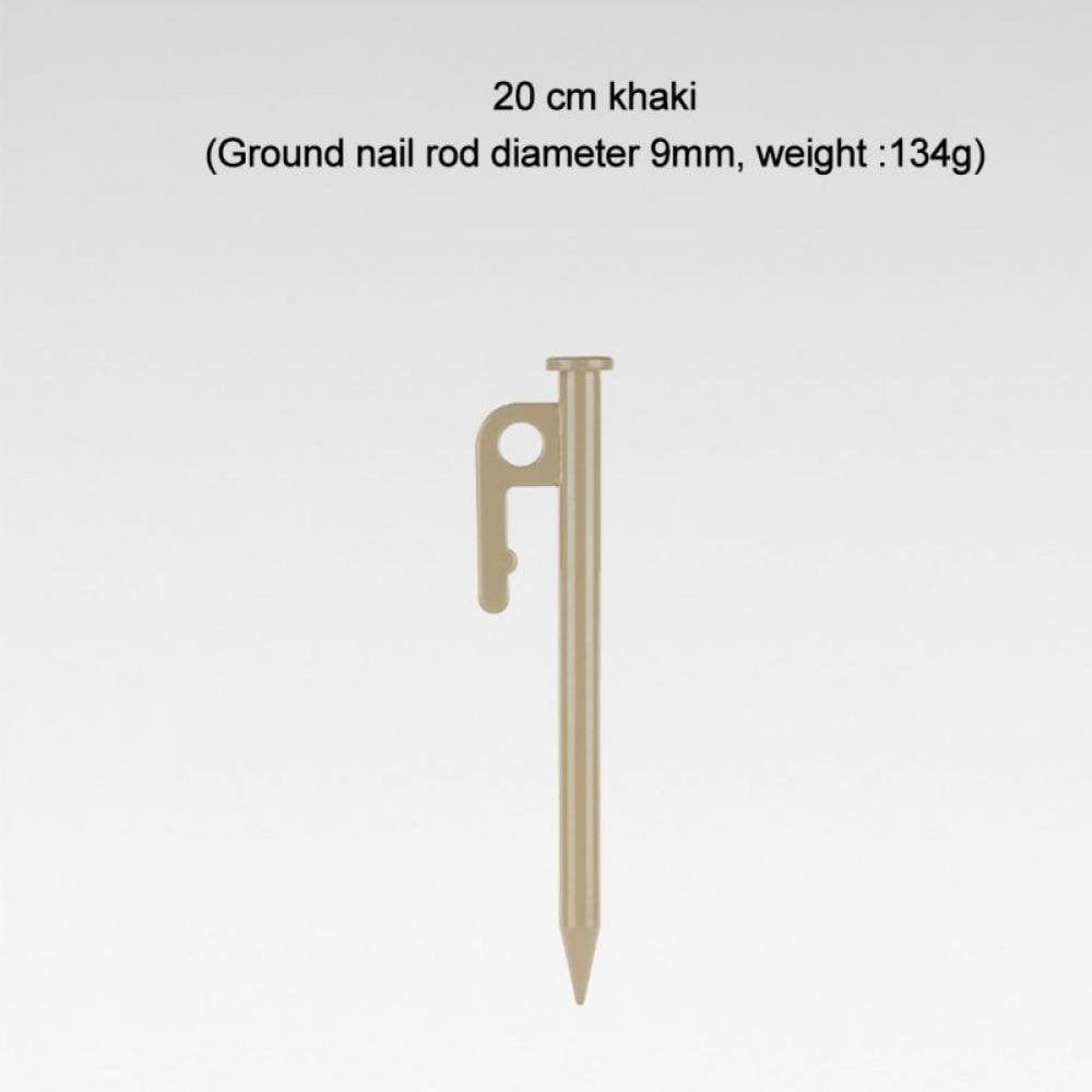 1Pc Tent Pegs High Hardness Camping Pegs Tent Accessories Khaki 30Cm/11.81"