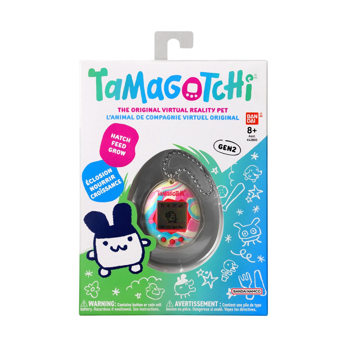 Bandai - The Original Tamagotchi (Gen 2) Pastel Marble Portable Electronic Game (42973) LAST ONE!