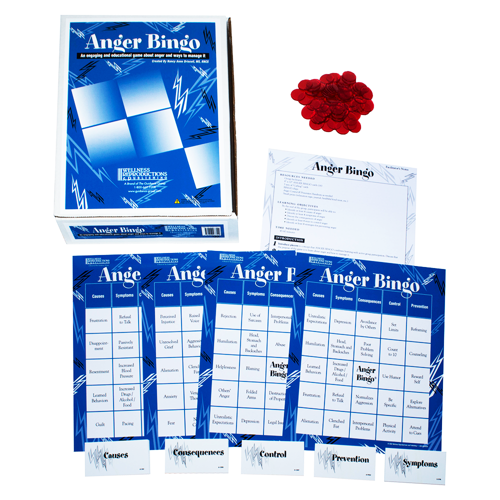 Anger Bingo for Adults