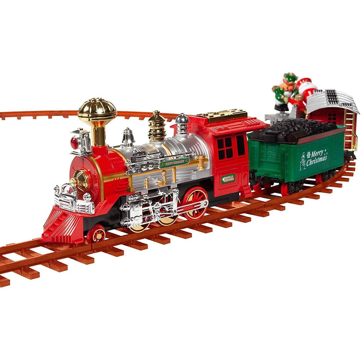 52-Piece Set: Santa's Choo Choo Electric Train with Working Light and Sound