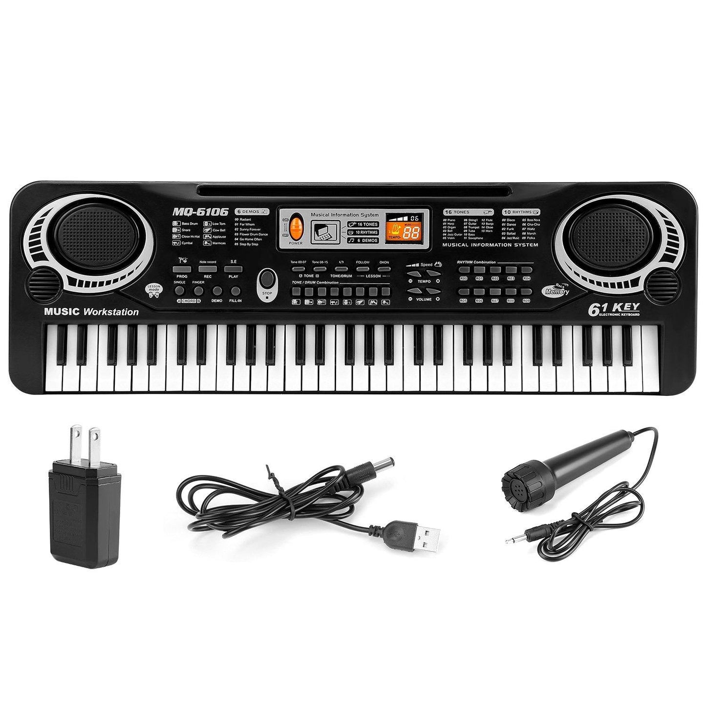 61 Keys Digital Music Electronic Keyboard