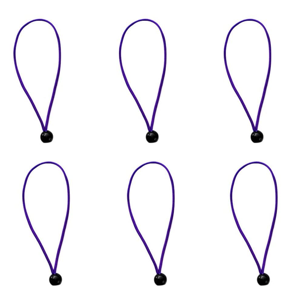 6Pcs/Set 15Cm/5.9 Inch Strong Durable Ball Cords Travel Luggage Ties Rope Tent Accessories - Green