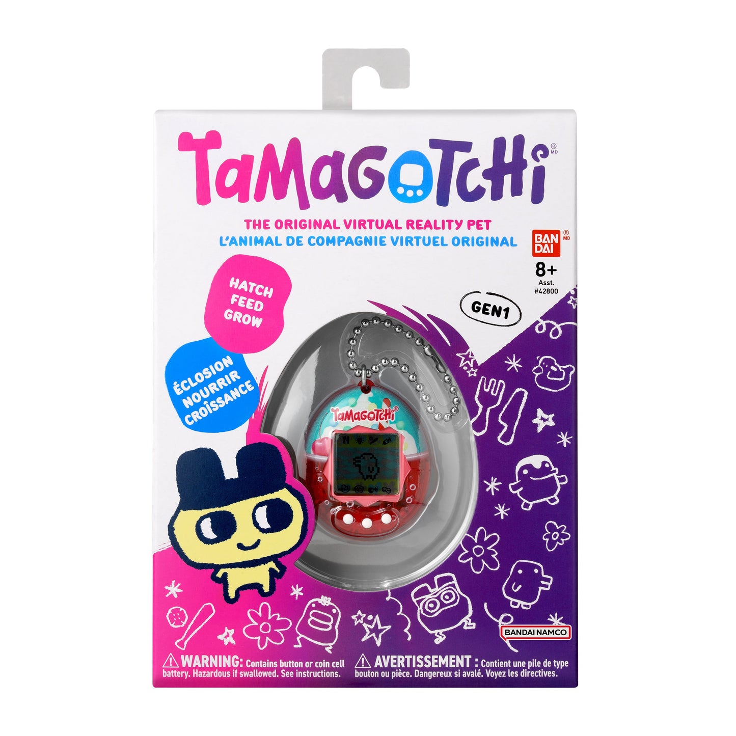 Bandai - The Original Tamagotchi (Gen 1) Ice Cream Float Portable Electronic Toy (42980)