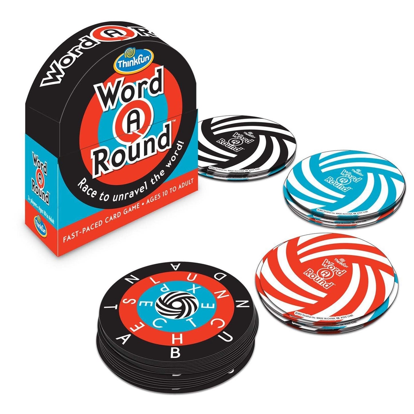 Thinkfun Word A Round The Fast Paced Card Game