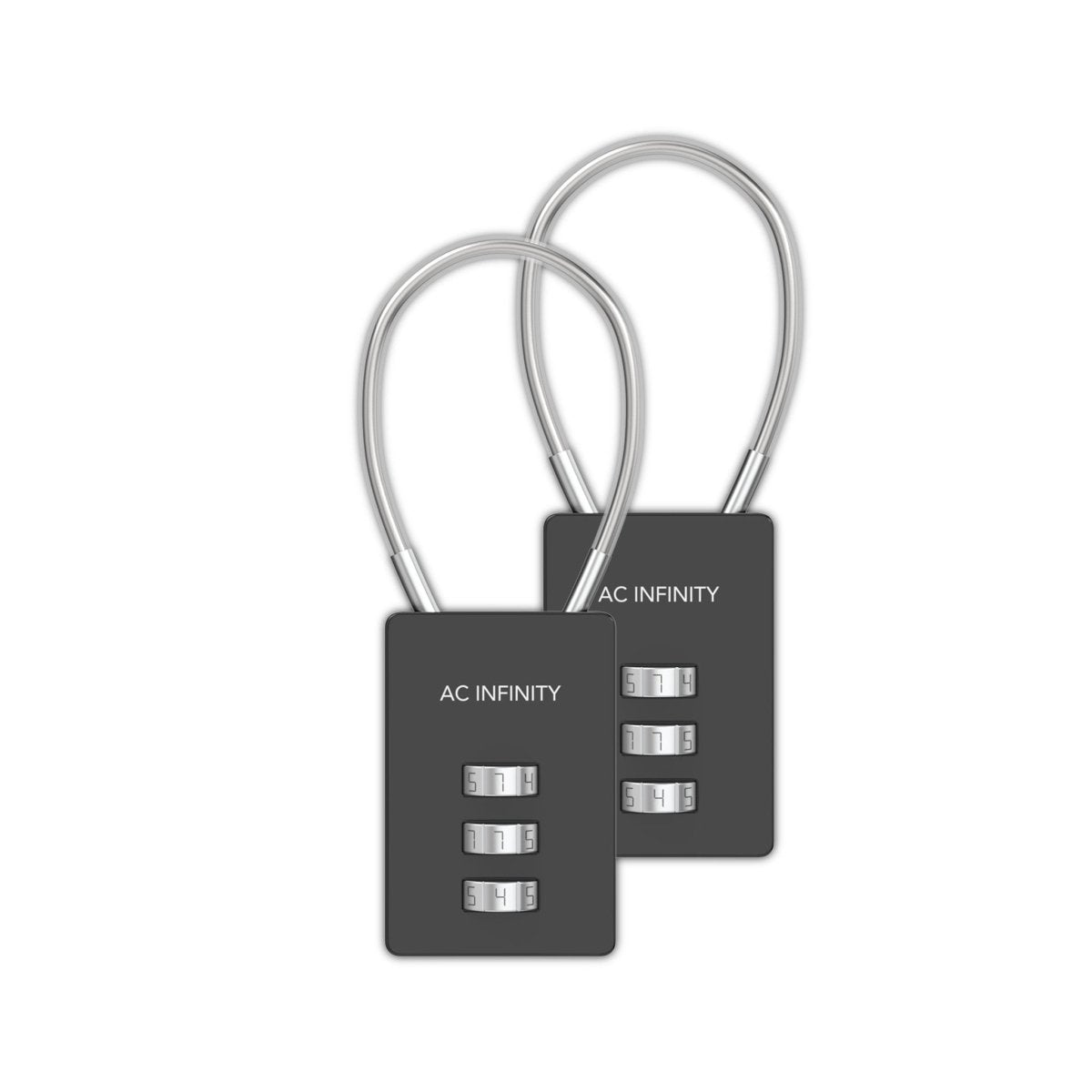 AC Infinity Flexible Loop Combination Lock (2 Pack)