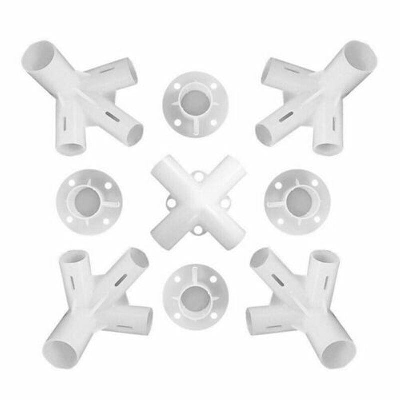 Alextreme Canopy Fitting Spare Parts for 3X3M Awning Tent Set of 9 Pavilion Feet Corner Center Connector 25/19Mm New Household Supplies