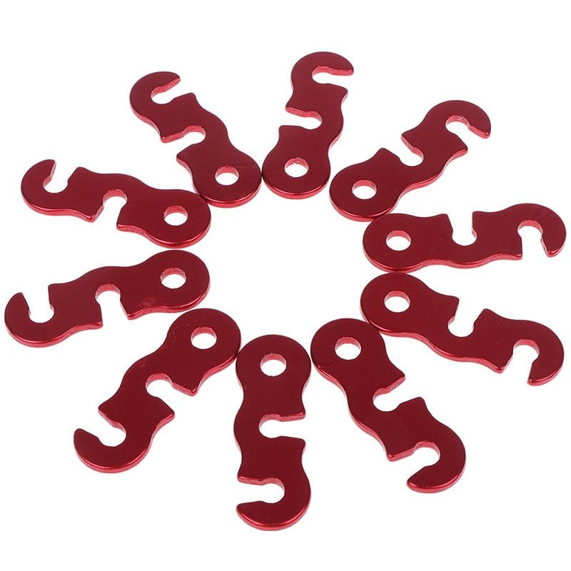 AOWA 10PCS Aluminium Alloy Adjuster Tent Rope Tightener Tensioner Quick Release