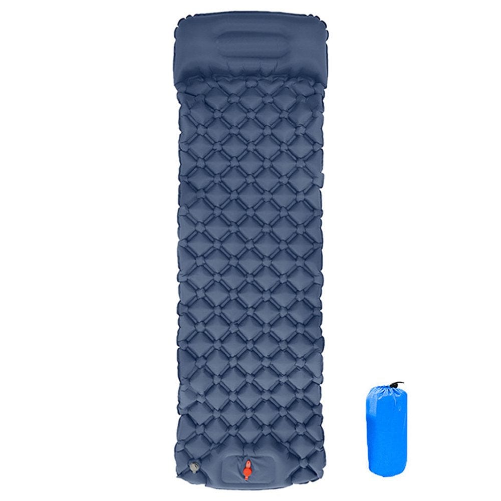 Camping Sleeping Pad - Mat, (Large), Ultralight 16 OZ, Best Sleeping Pads for Backpacking, Hiking Air Mattress - Lightweight, Inflatable & Compact, Camp Sleep Pad, Navy Blue