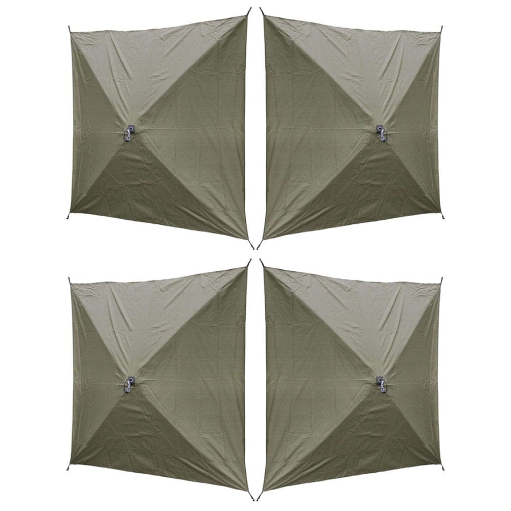 Clam Quick Set Screen Hub Green Tent Wind & Sun Panels, Accessory Only (4 Pack)