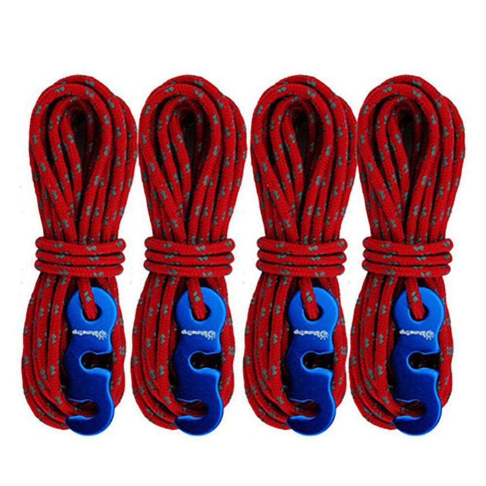 Clearance Sale 4Pcs Multifunctional Tent Rope Tent Accessories Outdoor Sports Camping Hiking 400Cm Durable Rope