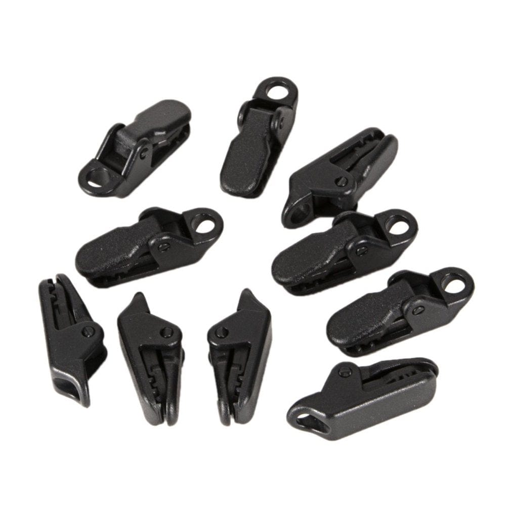 SANWOOD 10Pcs Outdoor Camping Tent Buckles Tarpaulin Clips Fishing Tackle Accessories