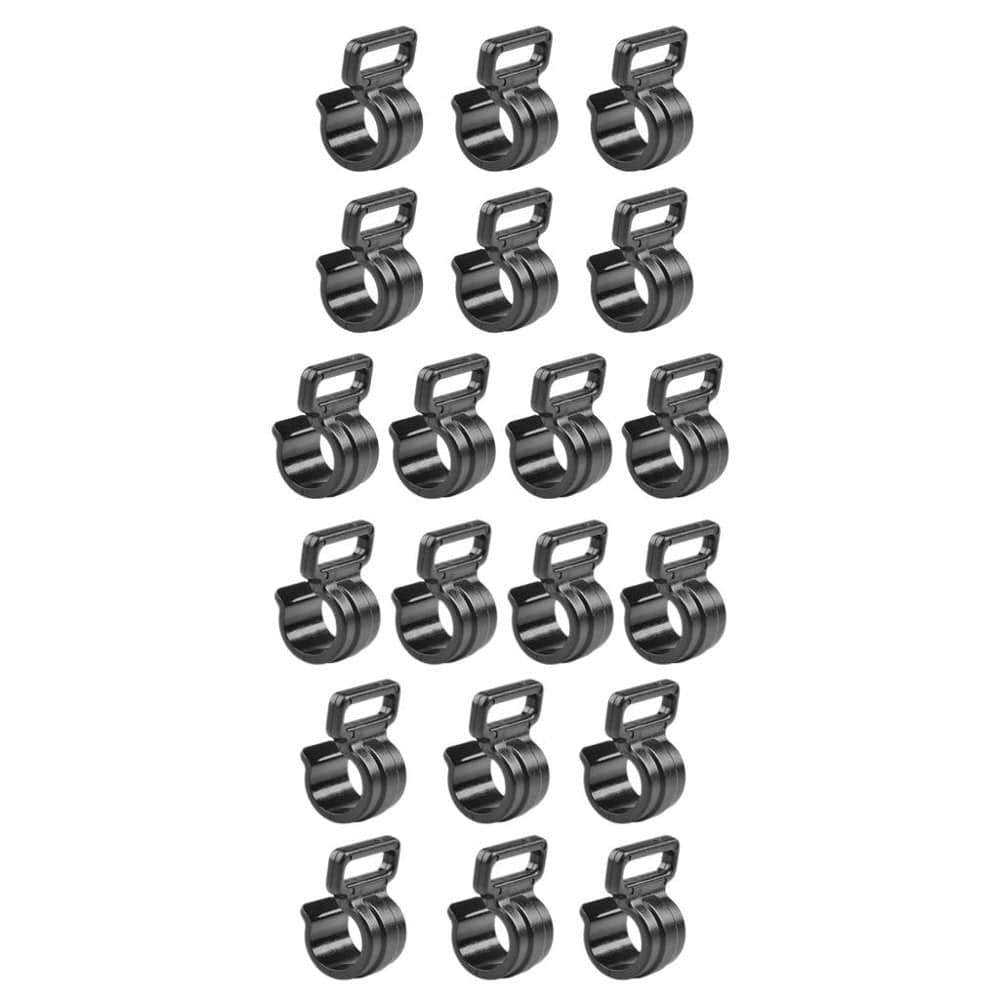Set of 20 Hook Hanging Hanger, Awning, Post Clips Light Hooks for Camp Tent Wind Rope Clamp and Outdoor Decorion