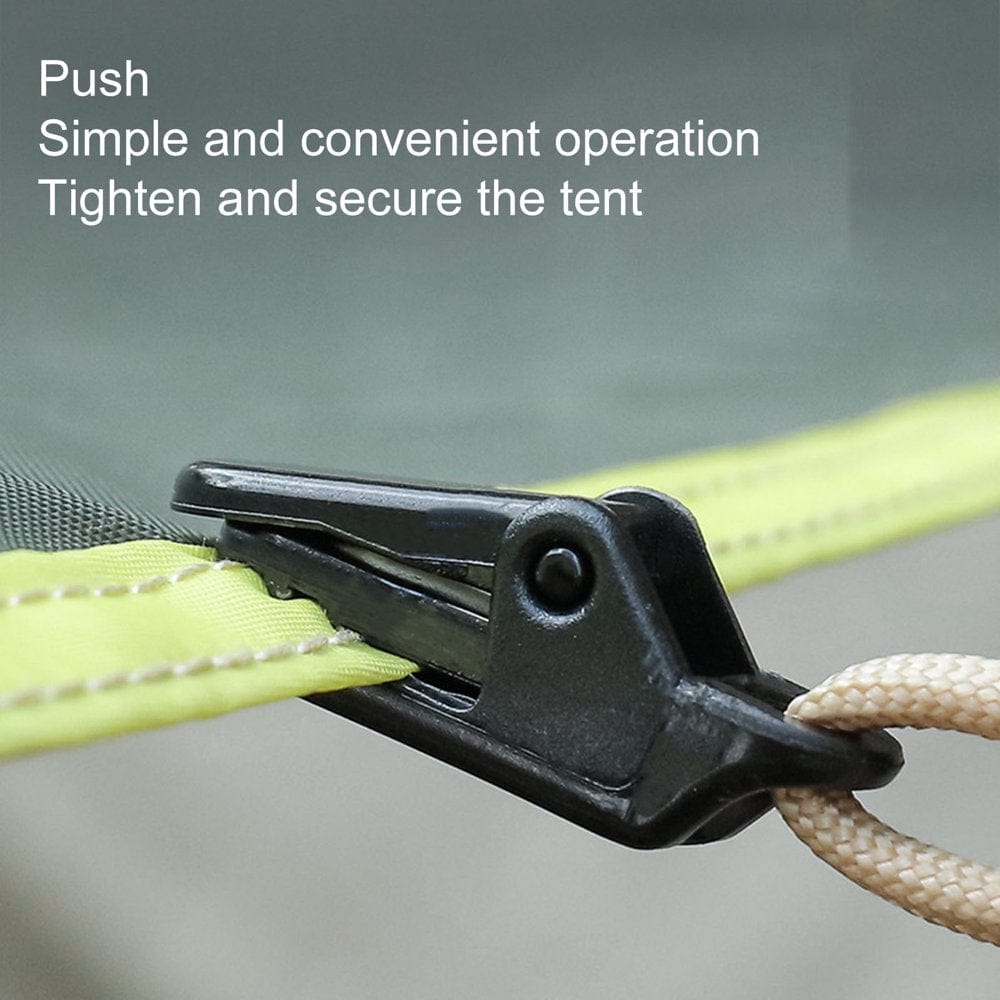 SPRING PARK 10Pcs Tarp Clips, Heavy Duty Lock Grip, Shark Tent Fasteners Clips Fit for Awnings, Outdoor Camping, Caravan Canopies, Car Covers, Swimming Pool Covers