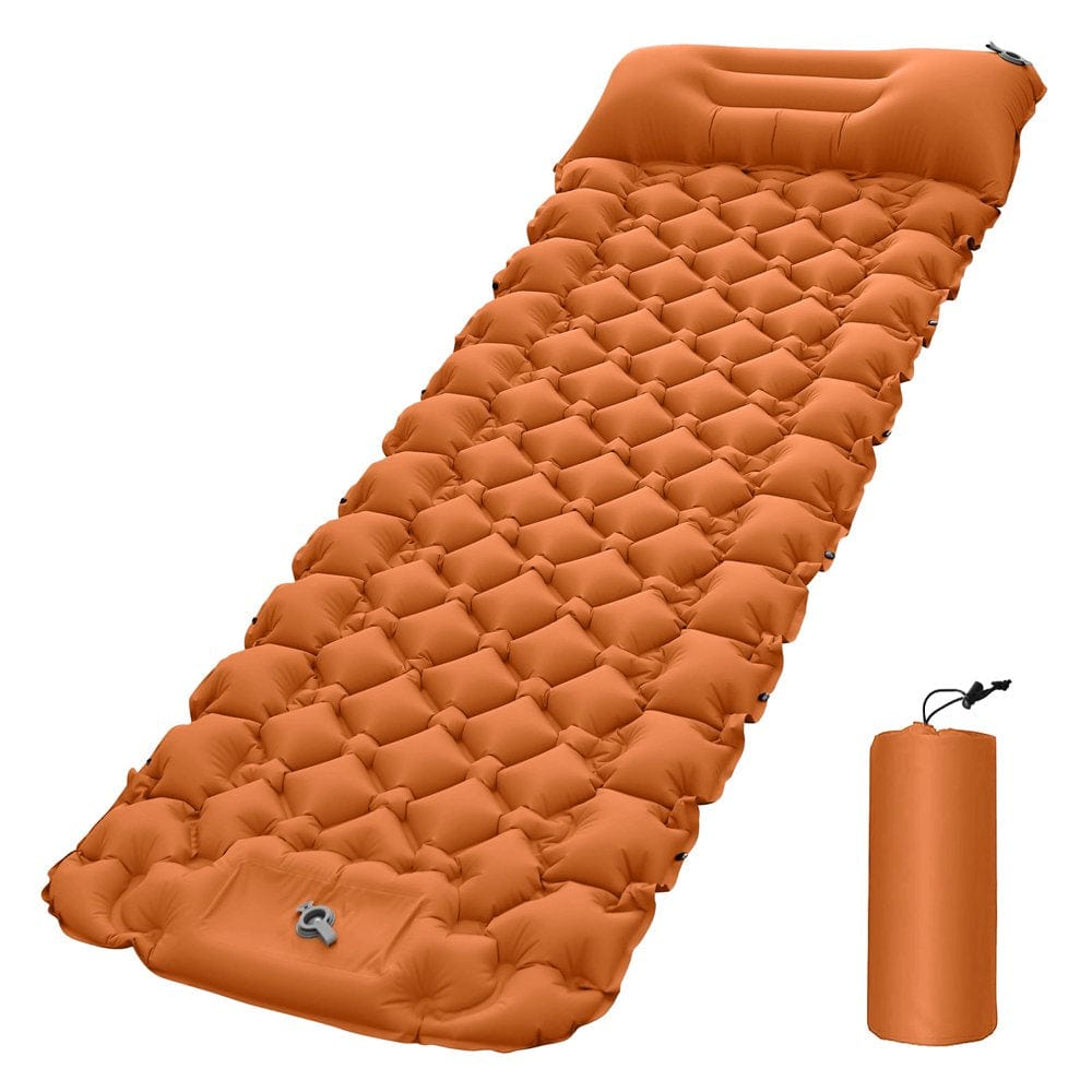 Suzicca Lightweight Camping Mat with Air Pillow Portable Air Mattress Waterproof Backpacking Sleeping Pad