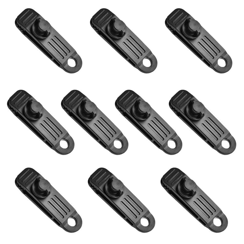 Tarp Clamps Rope Lock Grip Lightweight Tent Clip with Spiral Buckle Reusable Windproof Detachable Canopy Accessories
