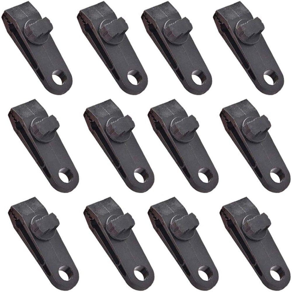 Tent Tarp Clips Outdoor Camping Tools Clamp Awning Accessory Car Boat Cover Tent Tie down Emergency Tarp Clips 10 Pcs/Set