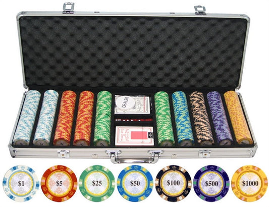 13.5g 500pc Monte Carlo Clay Poker Chips