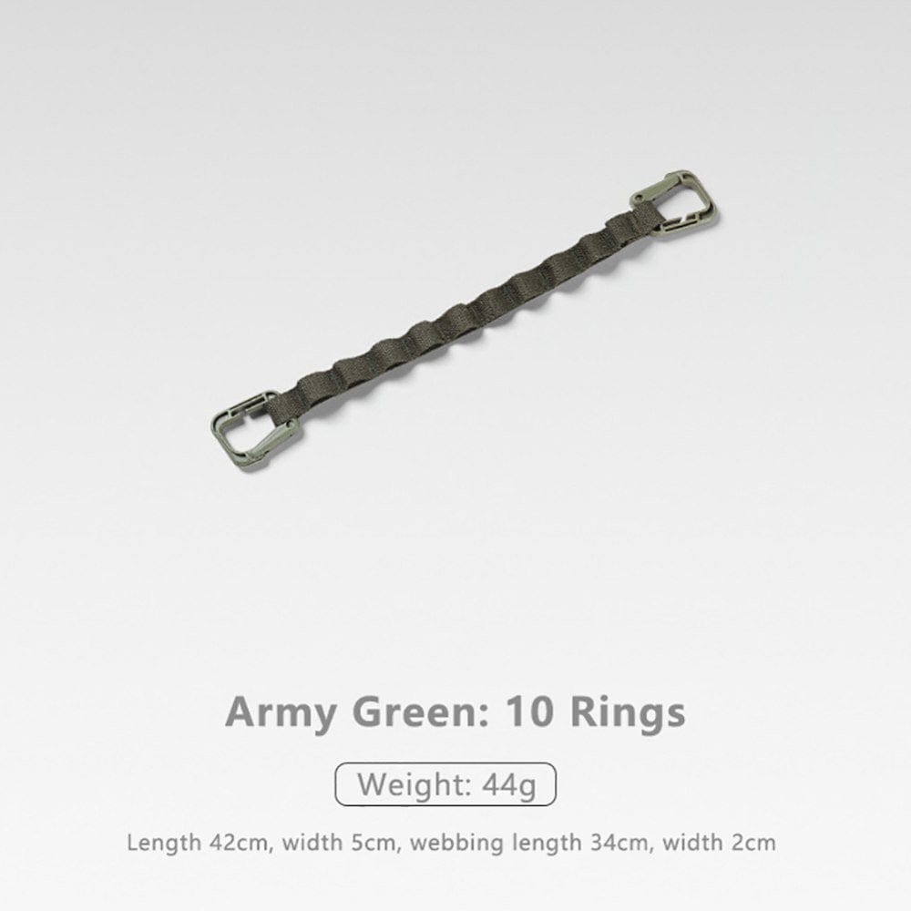 1Pc Outdoor Camping Rope Multi-Purpose Hanging Rope Tent Canopy Accessories Nylon Storage Accessories Plastic D Buckle Camping Rope Khaki M