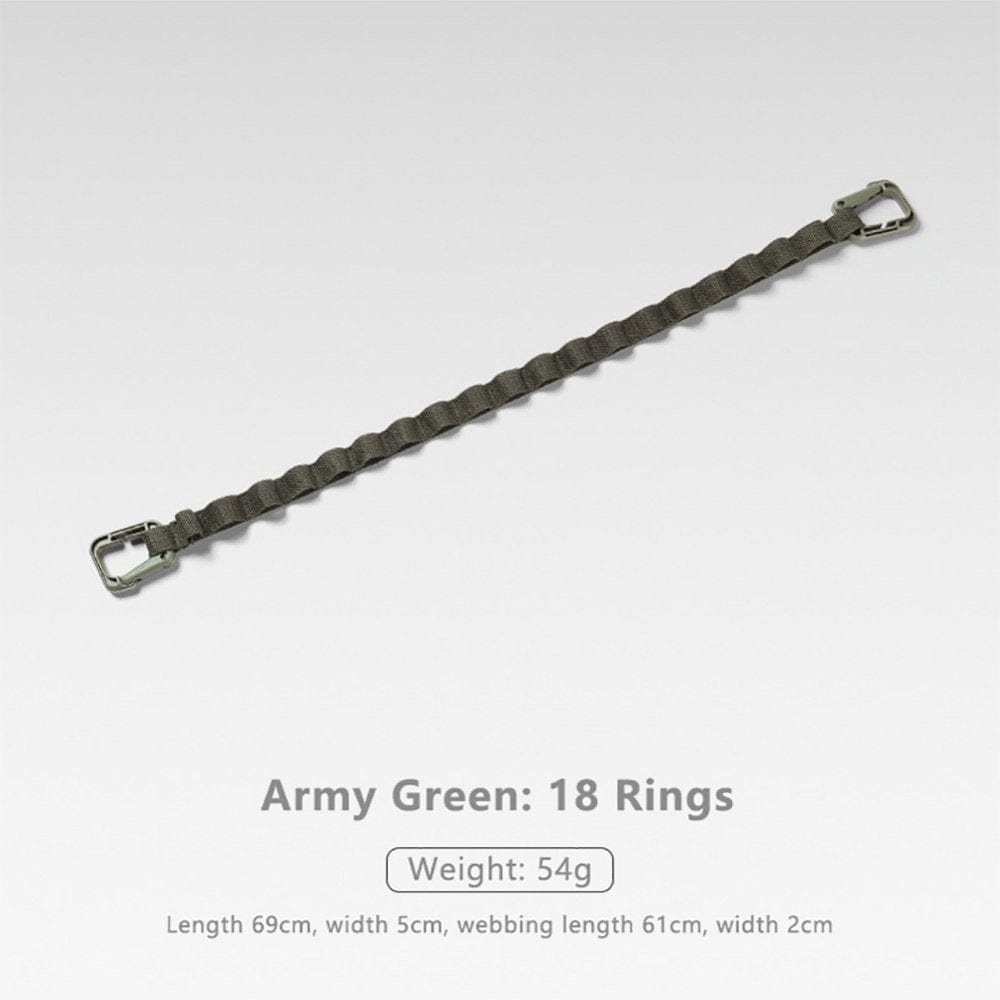 1Pc Outdoor Camping Rope Multi-Purpose Hanging Rope Tent Canopy Accessories Nylon Storage Accessories Plastic D Buckle Camping Rope Khaki M