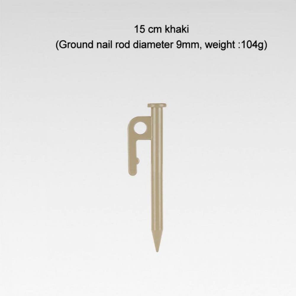 1Pc Tent Pegs High Hardness Camping Pegs Tent Accessories Khaki 30Cm/11.81"