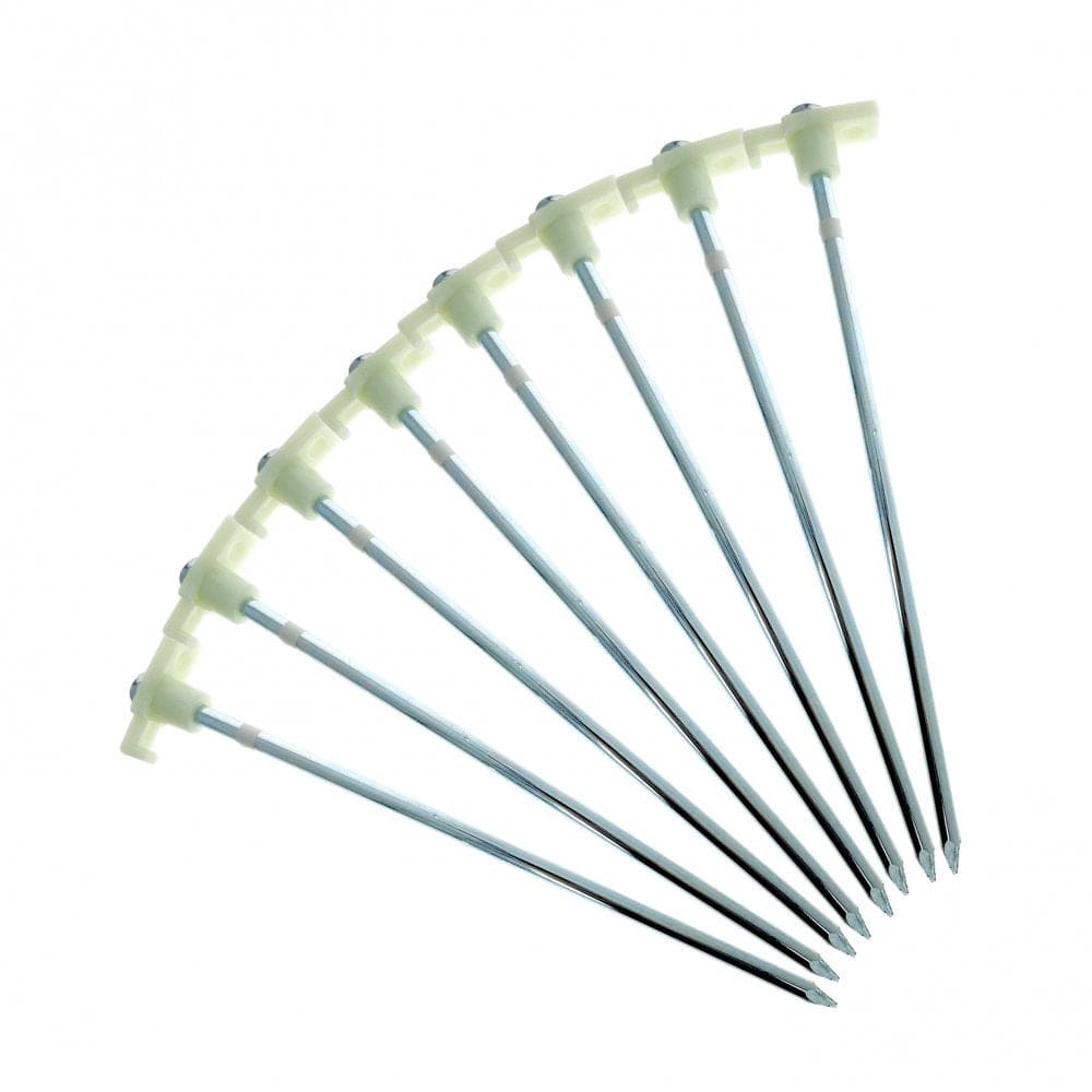 (20 Pack) ASR Outdoor Universal Galvanized Twisted Metal PVC Camping Gear Canopy Tent Stakes