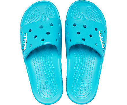 Crocs Unisex Classic Crocs Slide - Digital Aqua