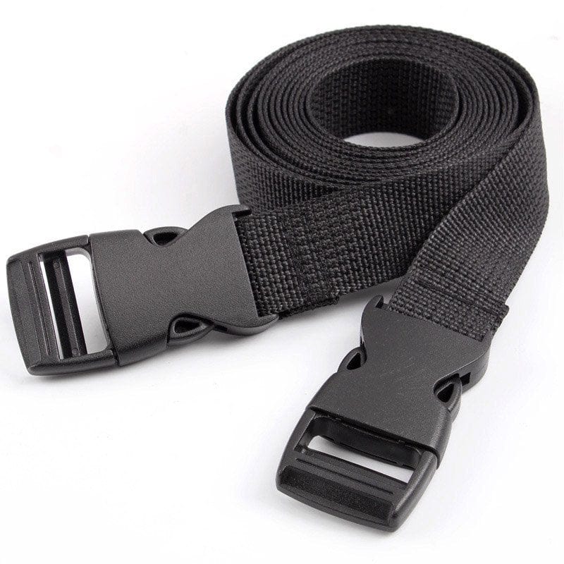 2Pcs Adjustable Nylon Bind Band Strap Utility Strap with Quick-Release Buckle Great for Backpacking, Air Mattresses, Luggage, Tent