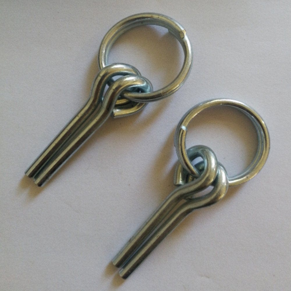 2PCS Replacement Camping Tent Pole Connectors Tent Ring with 2 Pins