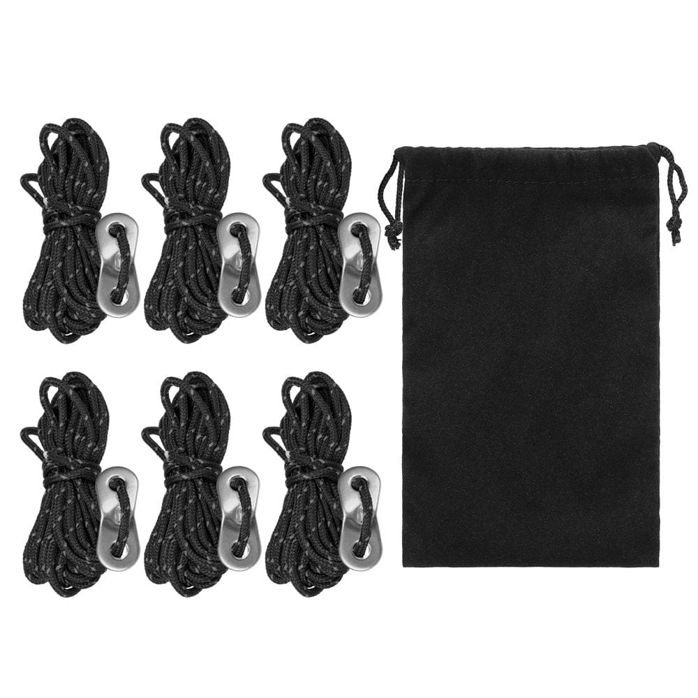 3Mm 13Ft Tent Cord Tensioner Set Reflective Rope with Adjuster Camping Canopy Tent Guyline
