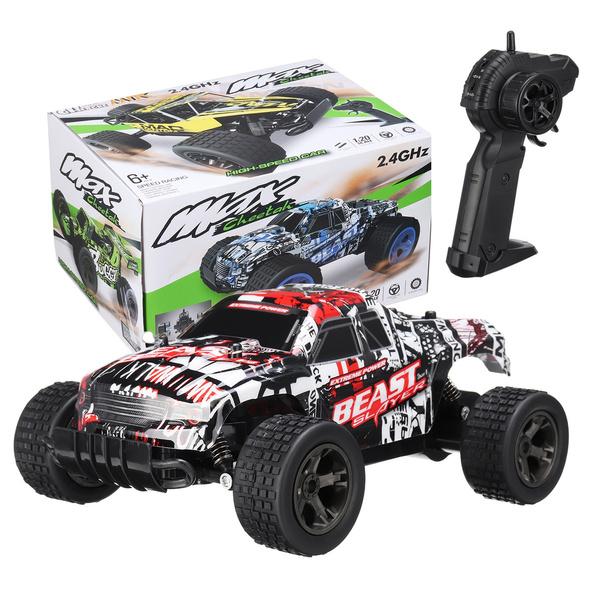 48KM/H 2.4ghz 1:20 Remote Control Car High Speed RC Truck Toys & Games Red - DailySale