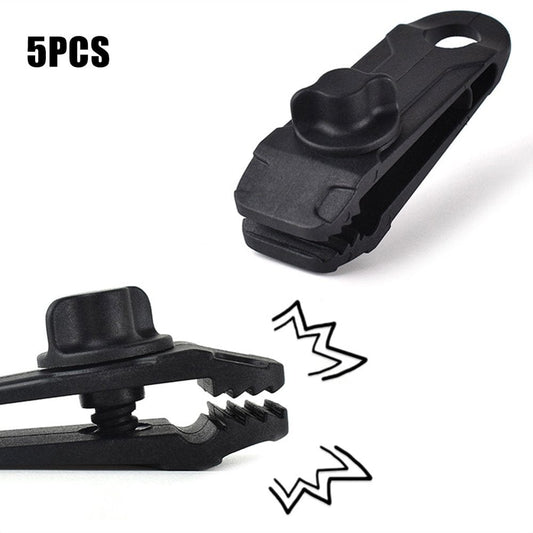 5 Pcs Heavy Duty Camping Tarp Clips Tent Awning Clamps with Thumb Screw Portable Tool New