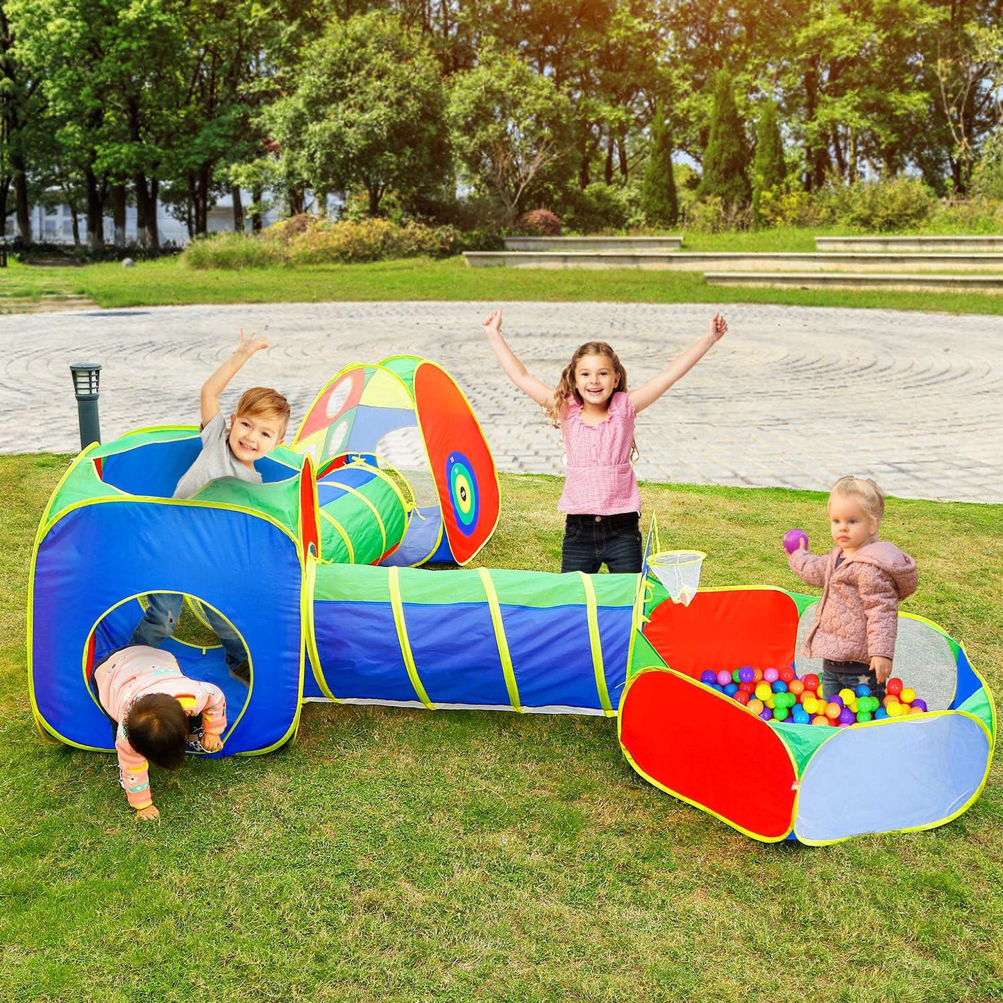 5-Piece: Pop Up Playhouse Kids Ball Pit Tents
