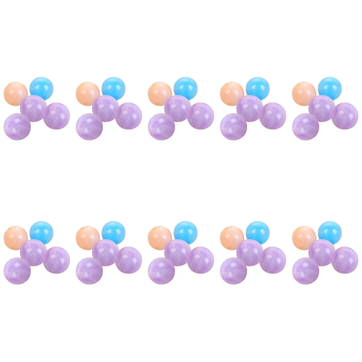 50 Pieces Bouncy Balls, Plastic Air Filled Pit Ball for Kids, Party Favors and Goodie Bag Fillers for Prizes, Birthdays Gift