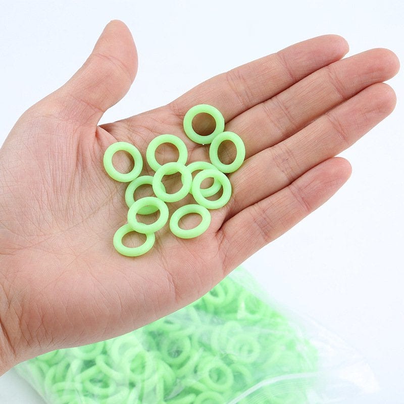 50Pcs/Pack Camping Nail Night Vision Luminous Ring round Multi-Functional Tents Accessories P5