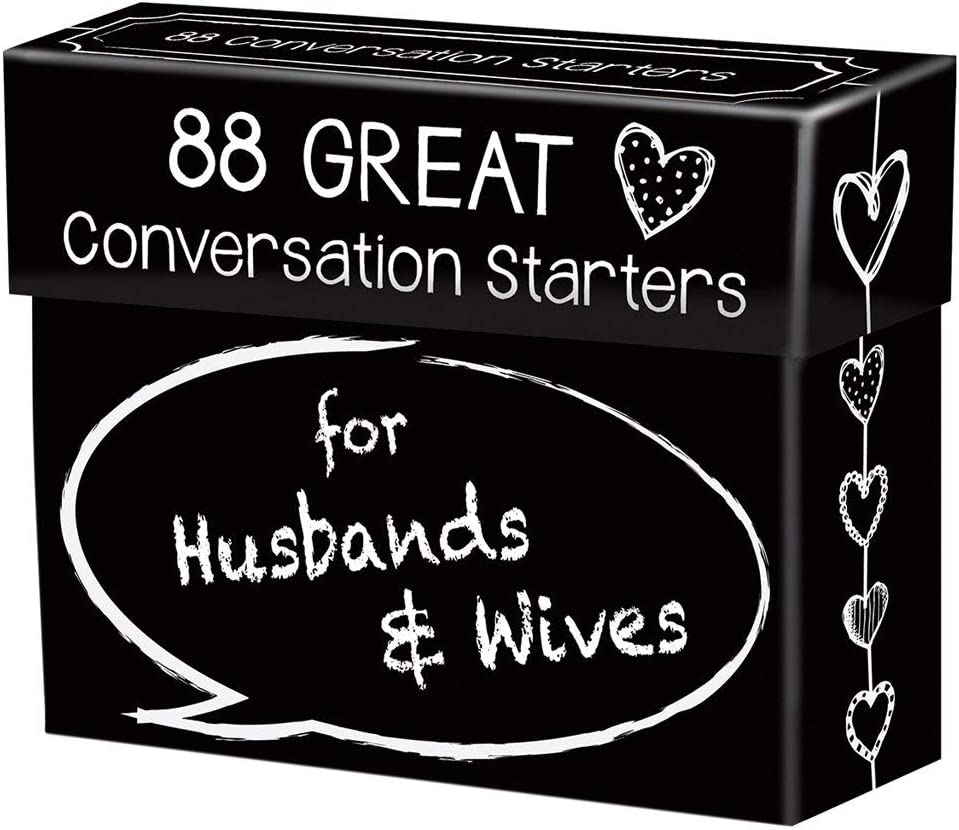 88 Great Conversation Starters for Husbands & Wives-Romantic Card Game for Married Couples
