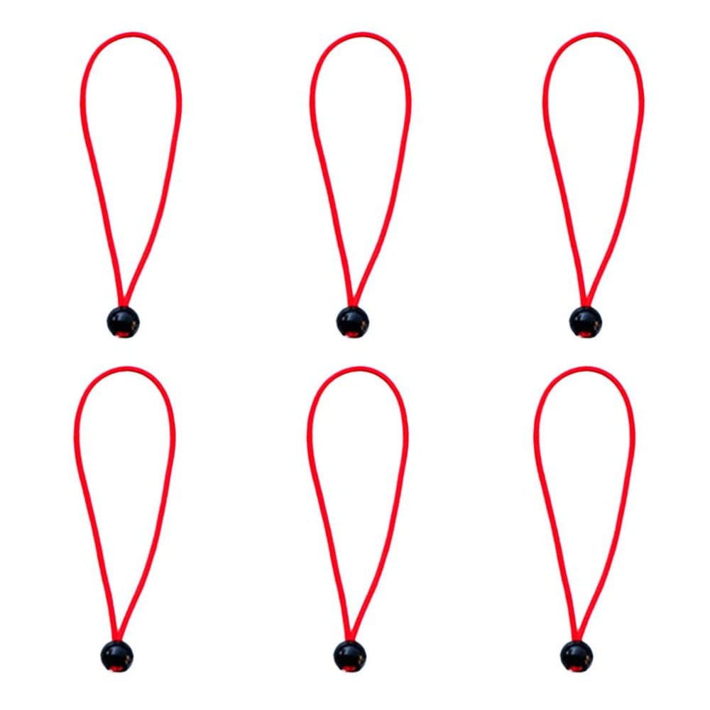 6Pcs/Set 15Cm/5.9 Inch Strong Durable Ball Bungee Cords Travel Luggage Ties Rope Tent Accessories - Green