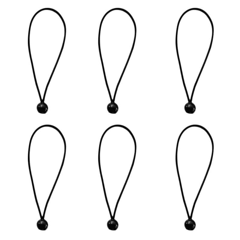 6Pcs/Set 15Cm/5.9 Inch Strong Durable Ball Bungee Cords Travel Luggage Ties Rope Tent Accessories - Green