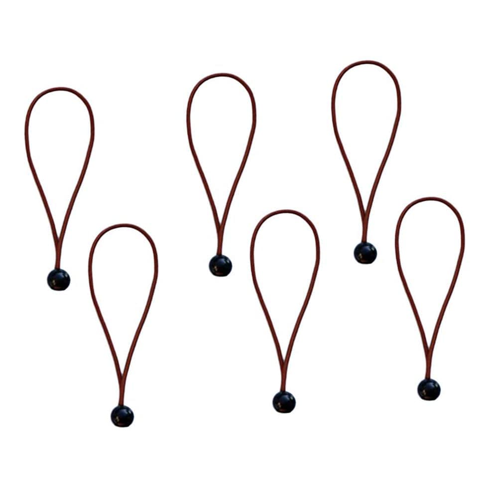 6Pcs/Set 15Cm/5.9 Inch Strong Durable Ball Cords Travel Luggage Ties Rope Tent Accessories - Blue