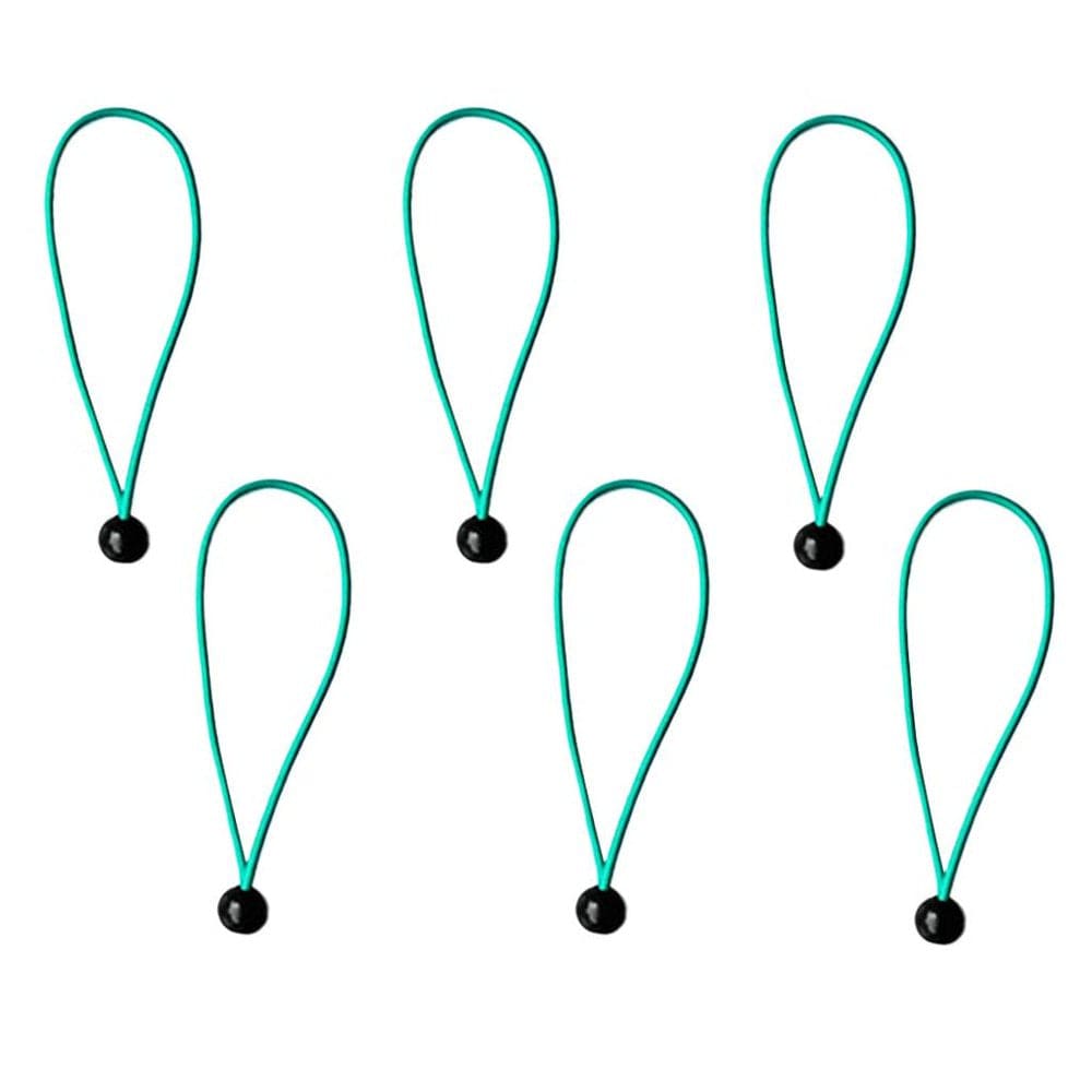 6Pcs/Set 15Cm/5.9 Inch Strong Durable Ball Cords Travel Luggage Ties Rope Tent Accessories - Blue