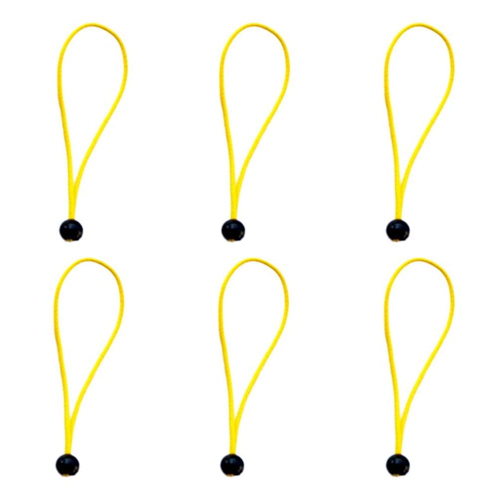6Pcs/Set 15Cm/5.9 Inch Strong Durable Ball Cords Travel Luggage Ties Rope Tent Accessories - Blue