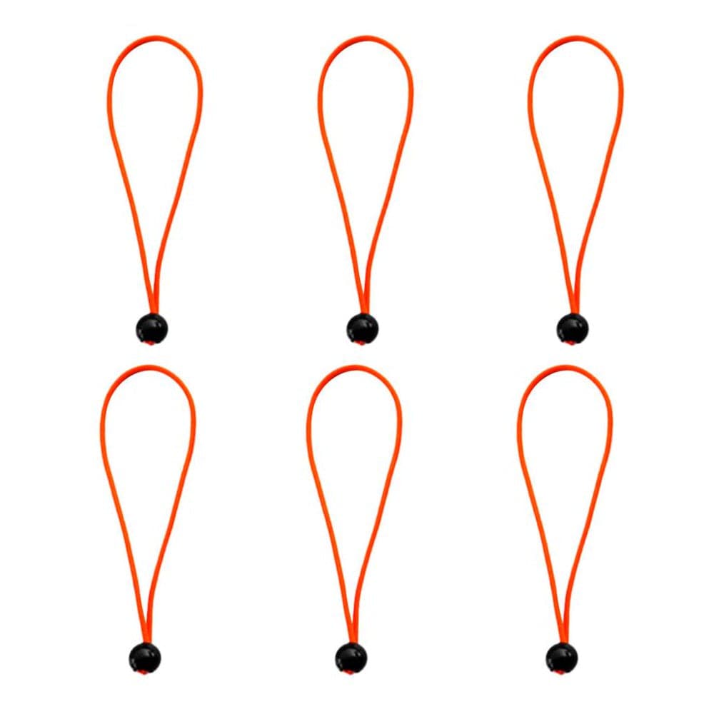 6Pcs/Set 15Cm/5.9 Inch Strong Durable Ball Cords Travel Luggage Ties Rope Tent Accessories - Blue