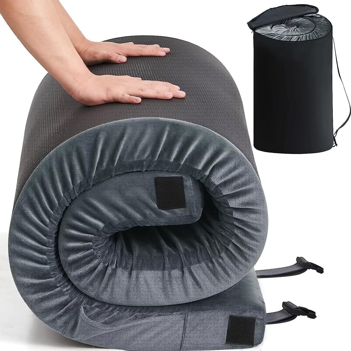 Teler CertiPUR-US Memory Foam Camping Mattress 2 Person, Portable Foam Sleeping Pad for Camping, Car, Tent SUV Mattress