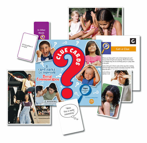 Clue Cards: 5 Card Packs to Improve Social Communication