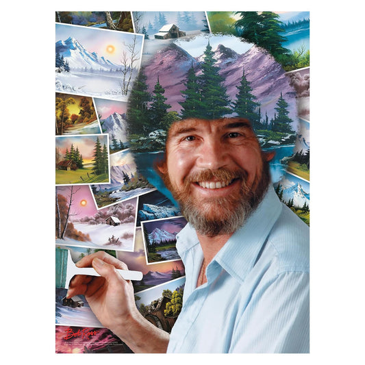 Bob Ross Hair 500 Piece Jigsaw Puzzle