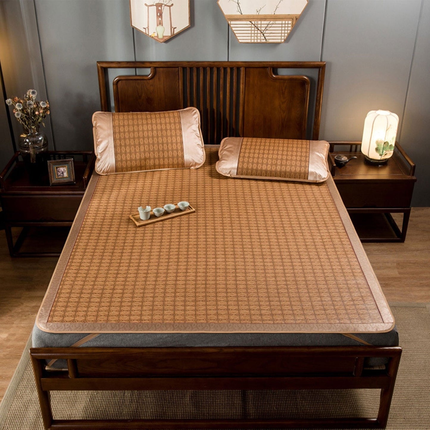 Shldybc Summer Sleeping Mat, Foldable Rattan Summer Sleeping Mat, Cool Mat for Cooler Bed In Home School Dormitories. (1.8X2m), Cool Mattress on Clearance