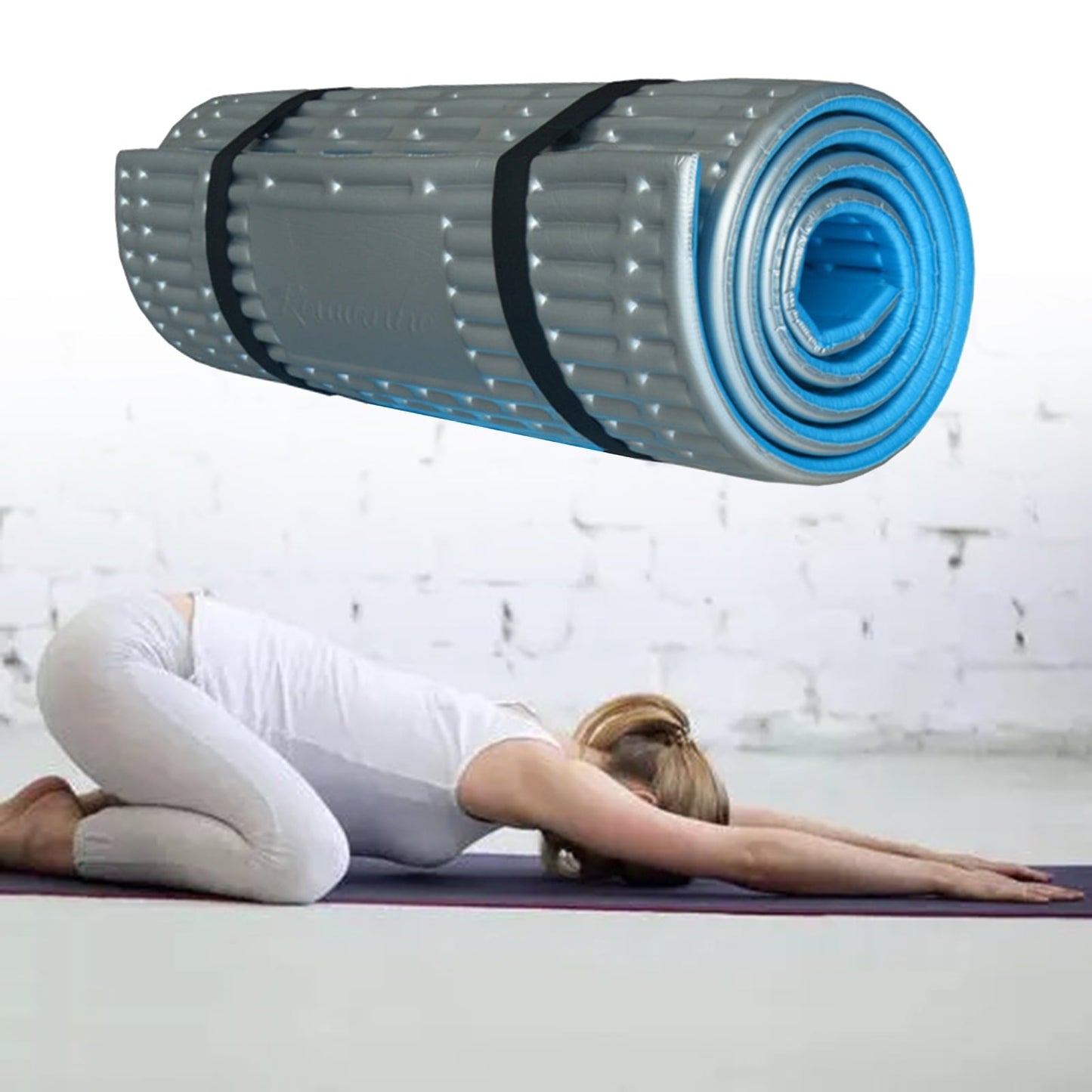 Sijiali Camping Mat Comfortable Moisture-Proof with Strap Sleeping Pad for Outdoor