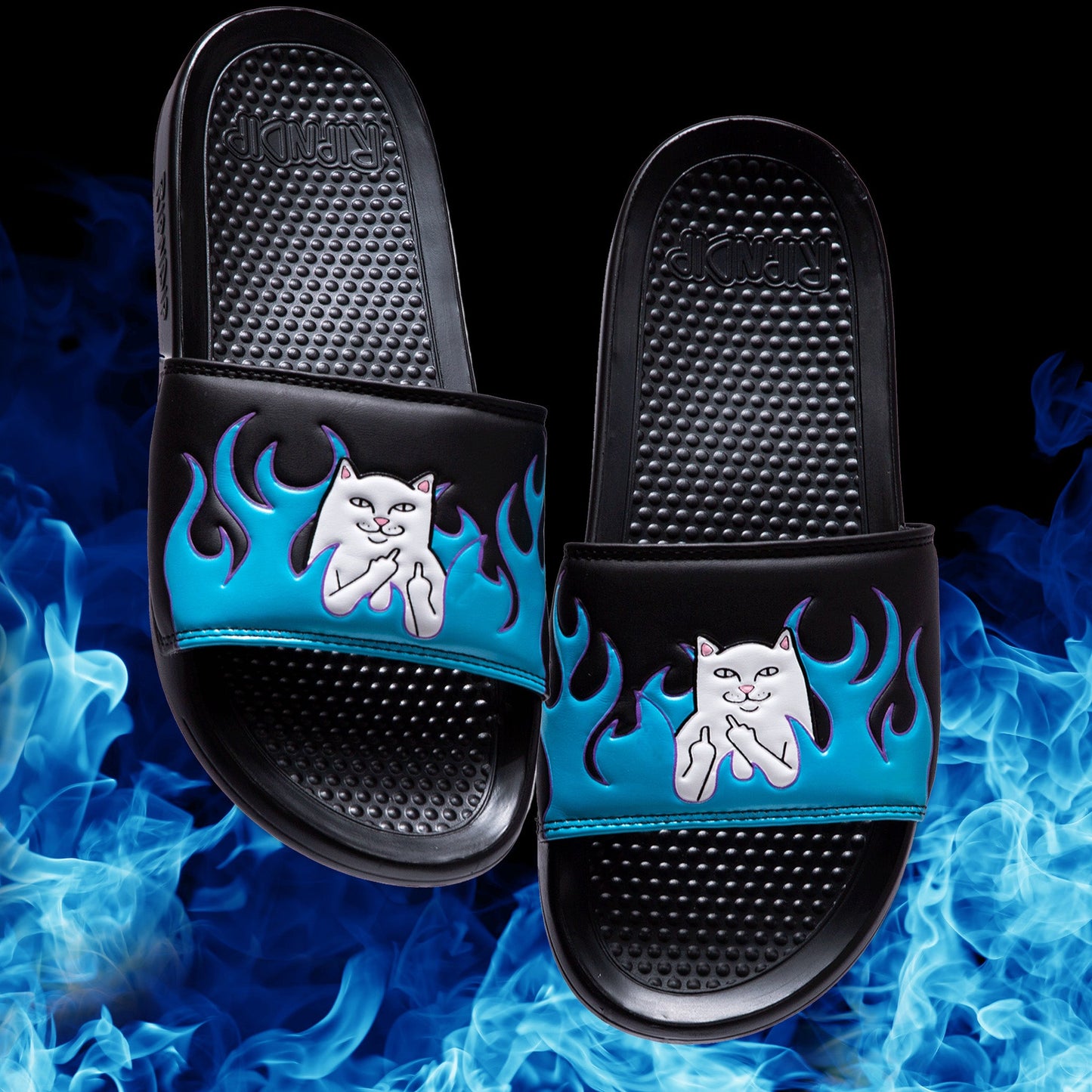 Welcome to Heck Slides (Black/Blue)