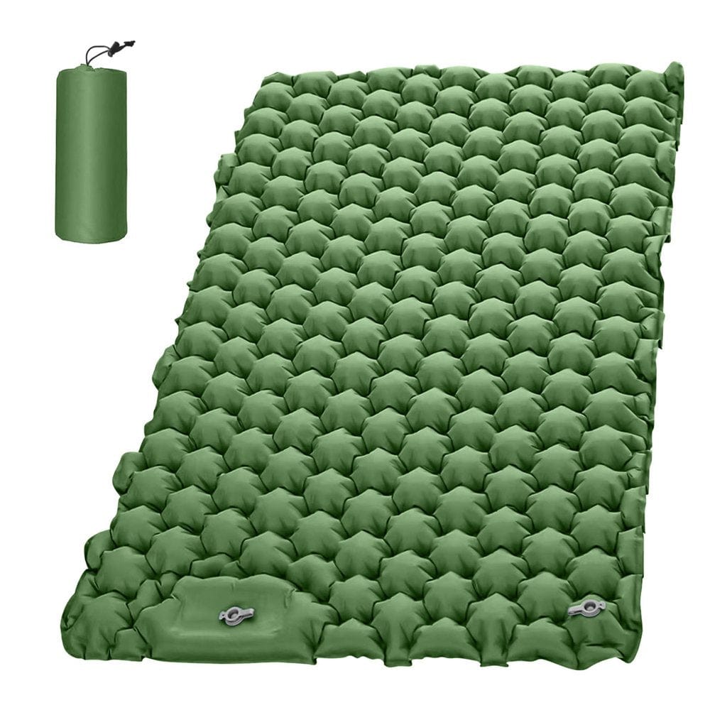 Andoer 2 Person Lightweight Camping Mat Portable Air Mattress Waterproof Backpacking Sleeping Pad